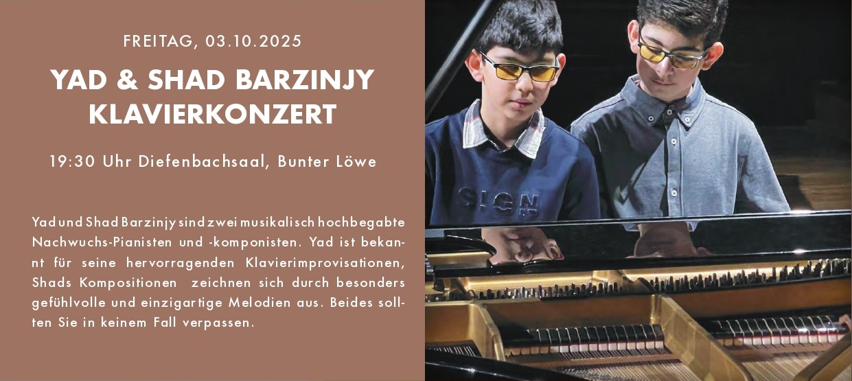 Yad & Shad Barzinjy: Klavierkonzert | Musik-Collagen Zwingenberg